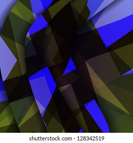 Abstract dark shape illustration.