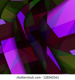 Abstract dark shape illustration.