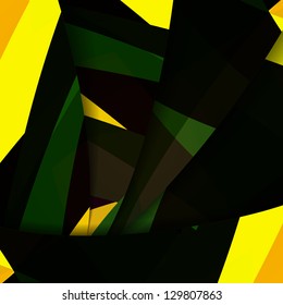 Abstract dark shape illustration, colorful design concept.