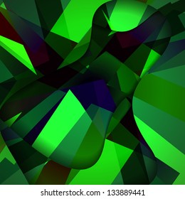 Abstract dark shape illustration, colorful design concept.