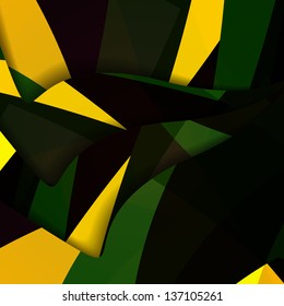 Abstract dark shape illustration, colorful design concept.