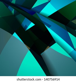 Abstract dark shape illustration, colorful design concept.