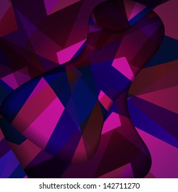 Abstract dark shape illustration, colorful design concept.