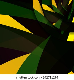 Abstract dark shape illustration, colorful design concept.