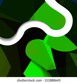Abstract dark shape illustration, colorful design concept.