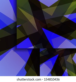 Abstract dark shape illustration, colorful design concept.
