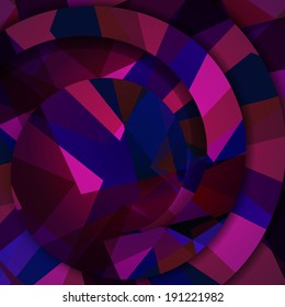 Abstract dark shape illustration, colorful design concept.