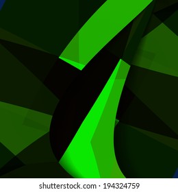 Abstract dark shape illustration, colorful design concept.