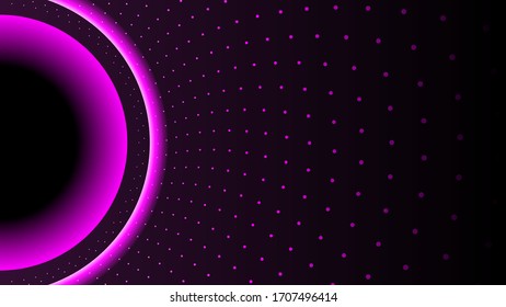 Abstract Dark Space Background With Stars Vector Galaxy Universe