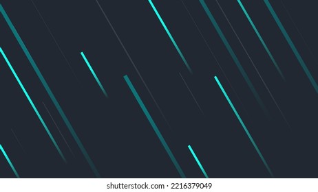 ABstract Dark Speedlines with Neon Cyan Light Beams