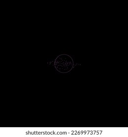 Abstraktes dunkles Quadrat-Symbol, Galaxie
