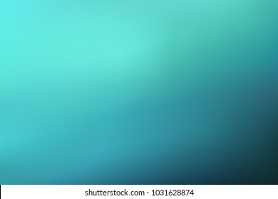 Abstract dark teal background  Blurred gradient turquoise water backdrop  Vector illustration for your graphic design  banner  summer aqua poster