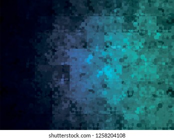 Abstract dark teal background. Blurred turquoise water backdrop. Vector illustration for your graphic design, banner, summer or aqua poster