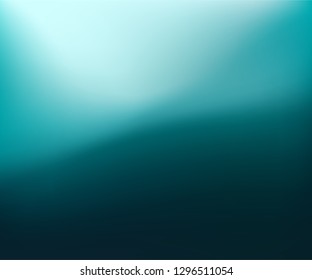 Abstract dark teal background. Blurred navy turquoise backdrop. Vector illustration for your graphic design, banner, summer or aqua poster