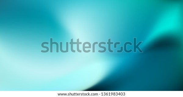 Abstract dark teal background with
light wave. Blurred turquoise water backdrop. Vector illustration
for your graphic design, banner, wallpaper or
poster