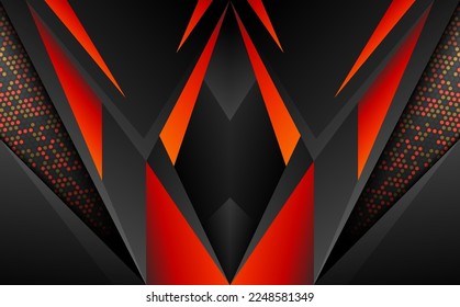 Abstract dark technology gaming banner background