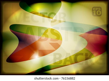 Abstract dark template with color shapes. Vector