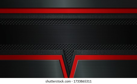 Resumen de fondo de metal de textura oscura con lugar para el texto. Ilustración vectorial.