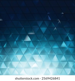 Abstract Dark Turquoise Triangle Background
