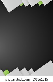 abstract dark vector background design with triangles and shadows