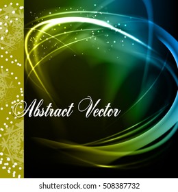 Abstract dark vector background. Stylish winter frame