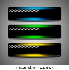 abstract dark vector colorful web banners