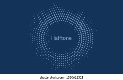 Abstract Dark Vector Halftone Backround