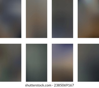 Abstract dark vertical hd wallpapers collection smartphone screen mobile device background. Vector illustration.