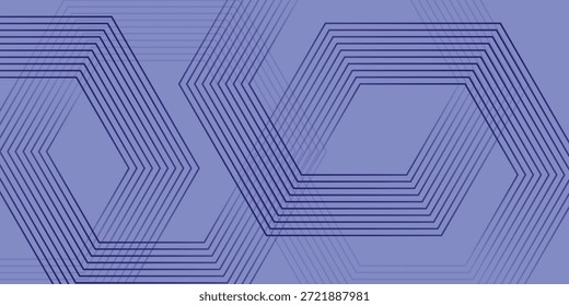 Abstraktes Hexagon-Gitter mit dunkler Violette auf hellem Lavendelhintergrund