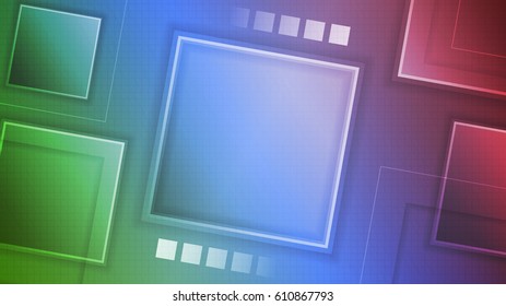 Abstract dark wallpaper with squares, grid and place for your content. Design for your pc desktop or other uses. Vector illustration.