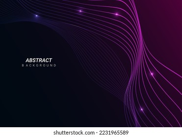 Abstract dark wave background design