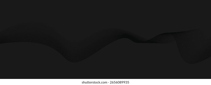 Projeto de onda escura abstrato para fundos modernos