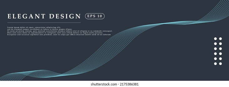 Abstract dark wavy background with beer outline wave can be used for banner, wallpaper, sales for sale, brochure, web and mobile app. Editable stroke. EPS 10.