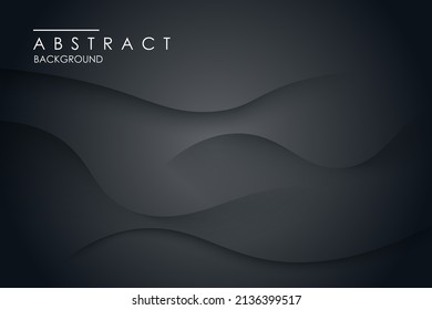 abstract dark wavy shadow dimension background with light combination. eps10 vector