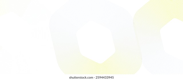 Abstract dark white background with glowing geometric lines. Modern shiny blue hexagon lines pattern. Technology futuristic concept. Suit for poster, banner, brochure, cover, 