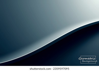 Abstract dark white geometric background. Dynamic shapes composition. Vector illustration.