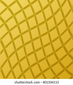 Abstract dark yellow background with curved grid