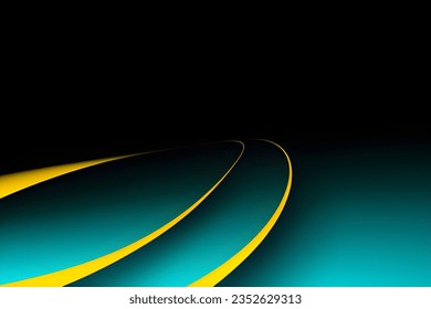 Abstract dark yellow and blue geometric background. Dynamic shapes composition. Vector illustration.