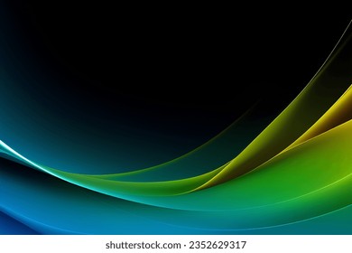 Abstract dark yellow and blue geometric background. Dynamic shapes composition. Vector illustration.