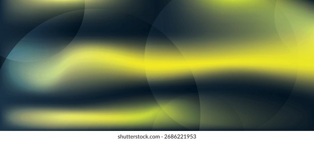 Abstract dark and yellow gradient background with smooth circles, perfect for modern designs, tech themes, or trending creative banners. eps10.