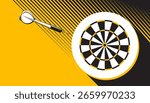 Abstract dartboard design element. Game concept
