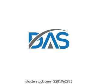 Abstract DAS Letter Logo Design Creative Modern Vector Icon Illustration.