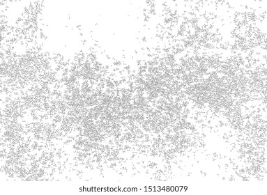 Abstract dash pattern vector. Repeating abstract background with chaotic strokes. Trendy hipster print. Vector illustration.