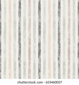 Abstract dashed distressed striped background. Seamless pattern.