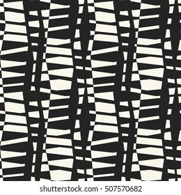 Abstract dashed elements geometric motif. Seamless pattern.