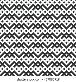 Abstract dashed geometric motif. Seamless pattern.