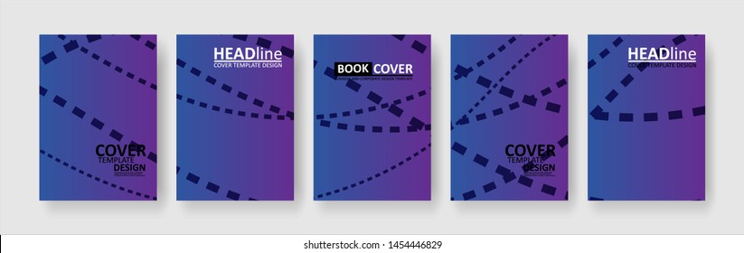 abstract dashed lines wave background with gradient color. Applicable for design cover, presentation, invitation, flyer, annual report, poster and business card, desing packaging - Vector