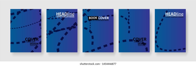 abstract dashed lines wave background with gradient color. Applicable for design cover, presentation, invitation, flyer, annual report, poster and business card, desing packaging - Vector