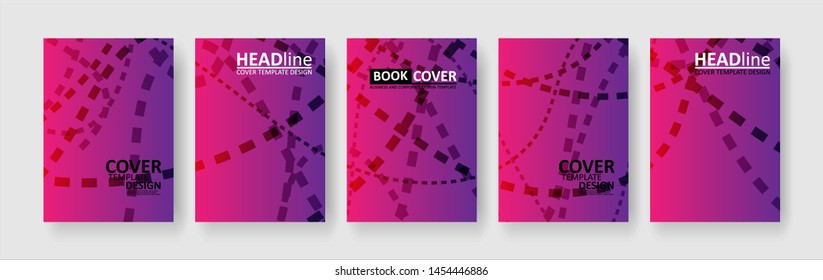 abstract dashed lines wave background with gradient color. Applicable for design cover, presentation, invitation, flyer, annual report, poster and business card, desing packaging - Vector