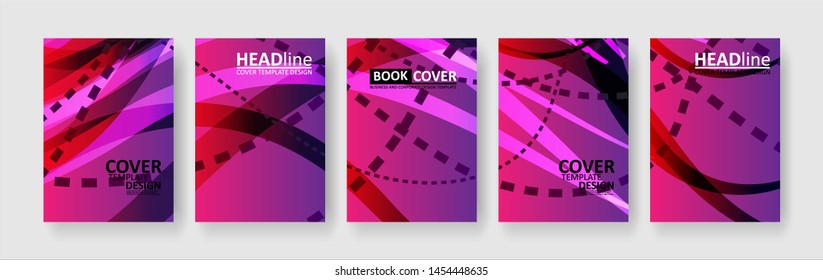 abstract dashed lines wave background with gradient color. Applicable for design cover, presentation, invitation, flyer, annual report, poster and business card, desing packaging - Vector